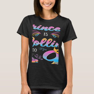 Camiseta Esta Pequena Princesa Está Enrolando 9 Bday Roller