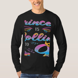Camiseta Esta Pequena Princesa Está Entrando Nos 9 Anos De