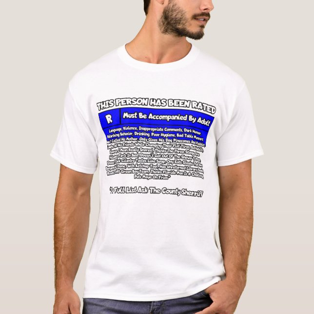 Camiseta Esta pessoa foi classificada como R... (Frente)