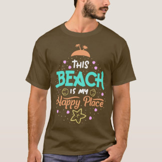 Camiseta Esta praia é o meu lugar feliz