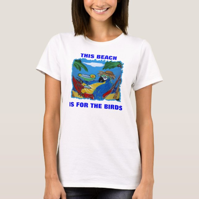 CAMISETA ESTA PRAIA É PARA OS PÁSSAROS (Frente)