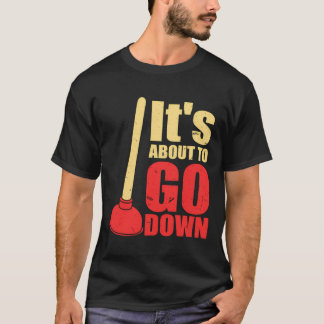 Camiseta Está Prestes a Dar errado Piada de Encanador Engra
