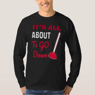 Camiseta Está prestes a descer a Piada Engraçada Plumar