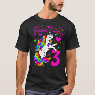 Camiseta Esta Princesa de Aniversário É Uma Garota De Terce