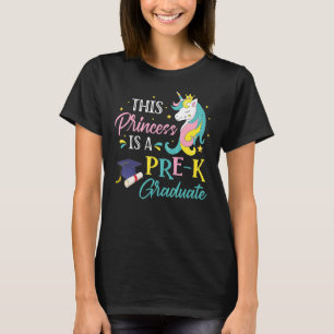 Camiseta Esta Princesa É Um Pré-Formando Unicórnio Mágico