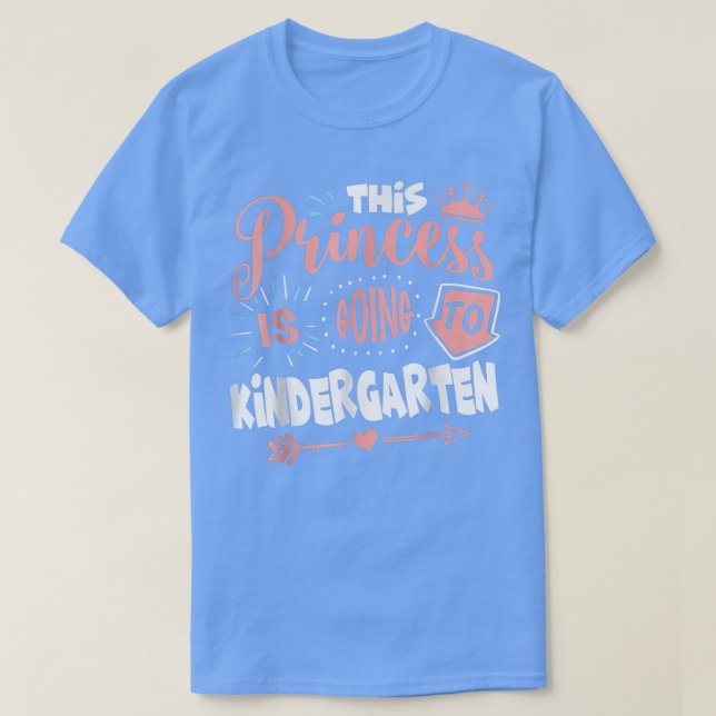 Camiseta Esta Princesa Vai Ao Jardim De Infância Para Volta (Frente do Design)