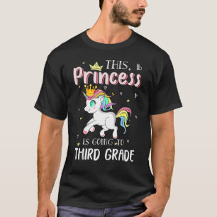 Camiseta Esta Princesa Vai Para A Garota Do Unicórnio Do 3º