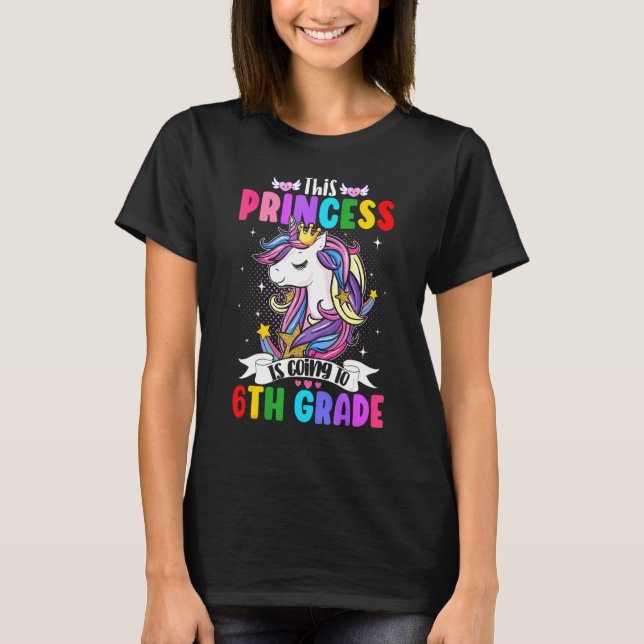 Camiseta Esta Princesa Vai Para A Magica Unicorna 6 (Frente)