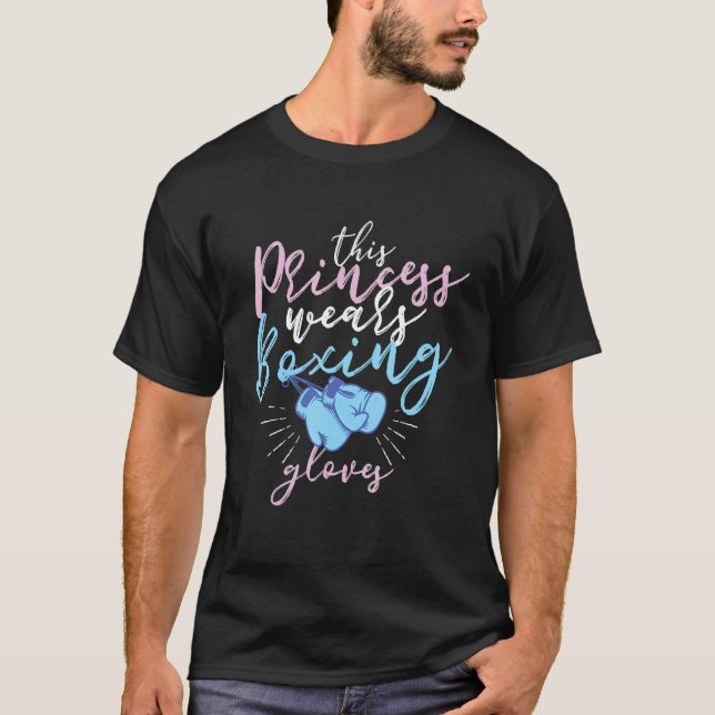 Camiseta Esta Princesa Veste Luvas De Boxing (Frente)