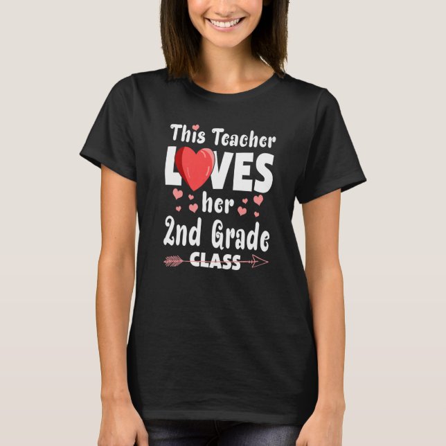 Camiseta Esta Professora Adora Os Namorados De Classe segun (Frente)