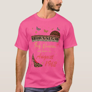 Camiseta Esta Rainha Foi Nascer Em Agosto De 1962