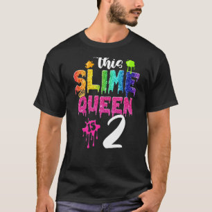 Camiseta Esta Rainha Slimosa É segundo aniversário Coroa 2 