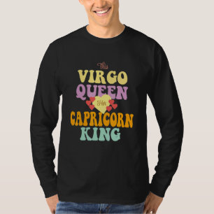 CAMISETA ESTA RAINHA VIRGEM AMA O SEU REI CAPRICÓRNIO