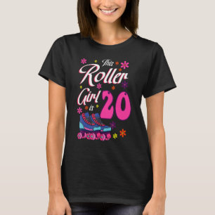 Camiseta Esta Rapariga Cilindrada Tem 20 Roller Skates Pati