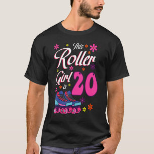Camiseta Esta Rapariga Cilindrada Tem 20 Roller Skates Pati