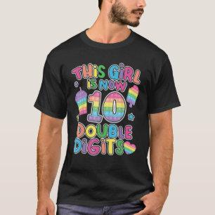 Camiseta Esta Rapariga Tem 10 Dígitos Duplos De Pop Décim