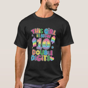 Camiseta Esta Rapariga Tem 10 Dígitos Duplos De Pop Décimo