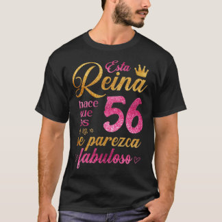 Camiseta Esta Reina hace que los 56 se parezca fabuloso