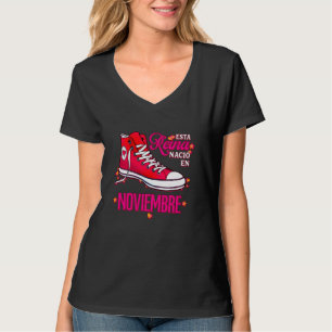 Camiseta Esta Reina Nació En Noviembre Regalos Para Mujer C