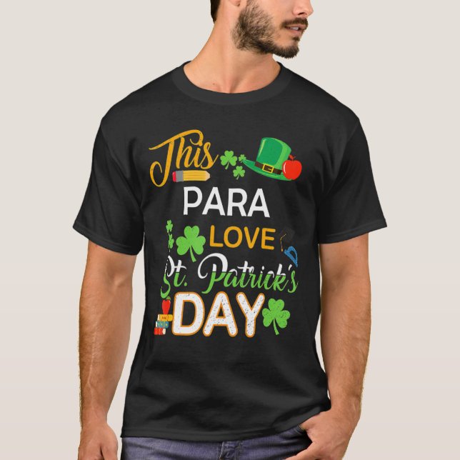 Camiseta Esta Rua Para Amor Patrick S Day Shenanigans (Frente)