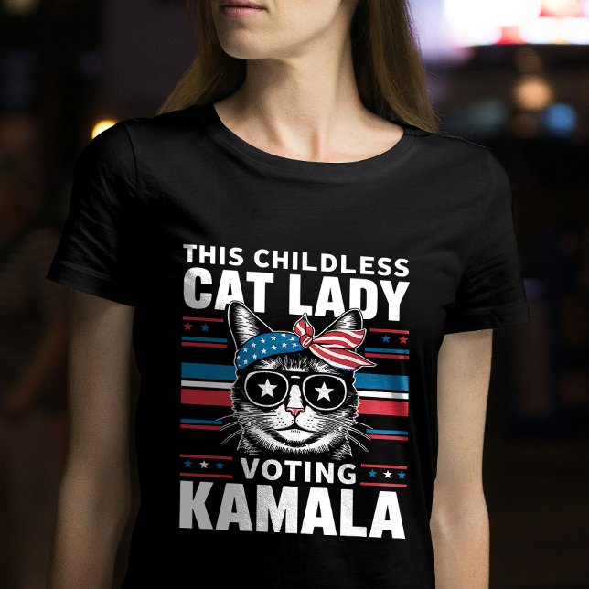 Camiseta Esta Senhora de Gato Infantil está votando amante  (Criador carregado)