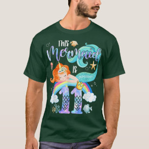 Camiseta Esta Sereia É 11 Birthday Girls Unicorn Magic