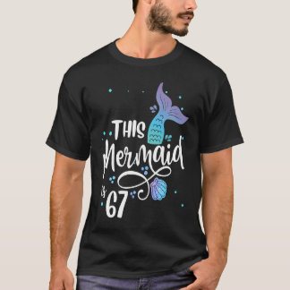 Camiseta Esta Sereia Tem 67 Anos Vovó De 67 Anos