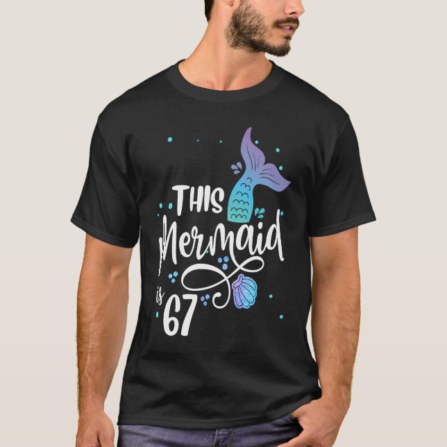 Camiseta Esta Sereia Tem 67 Anos Vovó De 67 Anos (Frente)