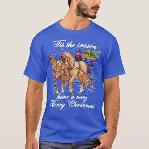 Camiseta Esta temporada tem uma carruagem de Natal muito fe