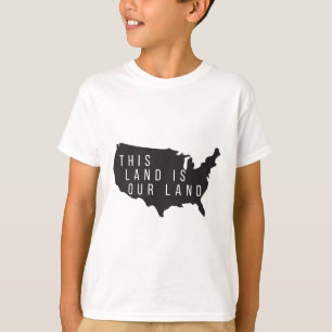 Camiseta Esta terra é a nossa terra, terra pública, usa
