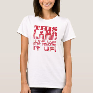 Camiseta "Esta Terra..." Impressão de Sinalizador Negrito