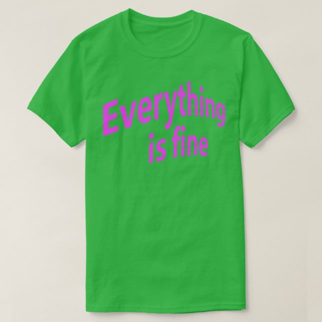 Camiseta Está tudo bem 2 (Frente do Design)