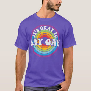 Camiseta Está Tudo Bem Dizer Gay Orgulhoso Lgbtq Direitos G