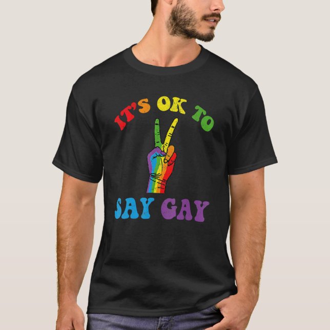 Camiseta Está Tudo Bem Dizer Que Gay Flórida Está Bem Dizer (Frente)