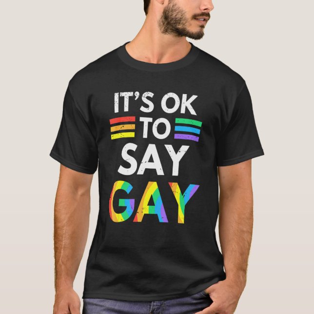 Camiseta Está Tudo Bem Dizer Que Gay Flórida Trans Fica Org (Frente)