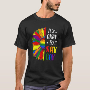 Camiseta Está Tudo Bem Dizer Que Gay Orgulhoso Lgbtq Direit