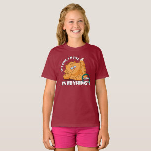 Camiseta Está tudo bem, estou bem. Crianças