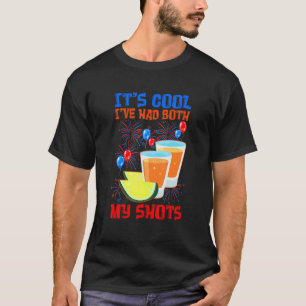 Camiseta Está Tudo Bem Já Tomei As Duas Doses Tequila Whisk