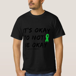 Camiseta Está tudo bem não estar bem a consciência da saúde