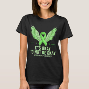 Camiseta Está tudo bem não estar bem, saúde mental é muito