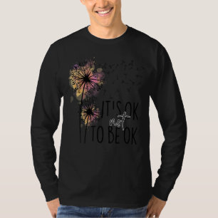 Camiseta Está tudo bem não estar bem, saúde mental, mãe