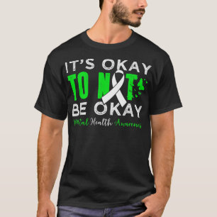 Camiseta Está Tudo Bem Não Estar Ok Manteiga De Sensibiliza