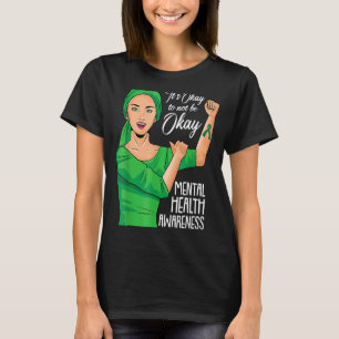 Camiseta Está Tudo Bem Não Estar Ok Saúde Mental Consciênci