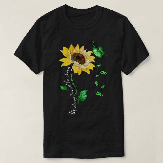 Camiseta Está Tudo Bem Não Estar Ok Sensibilização Para A S (Frente do Design)