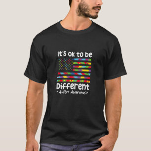 Camiseta Está tudo bem ser diferente abril é consciência do