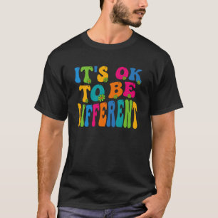 Camiseta Está Tudo Bem Ser Diferente Autismo Sensibilização