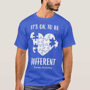 Camiseta Está Tudo Bem Ser Diferente Autismo Sensibilização