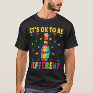 Camiseta Está tudo bem ser diferente - Boliche sobre Autism