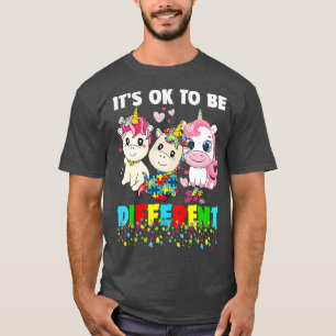 Camiseta Está Tudo Bem Ser Diferente Consciência Do Autismo