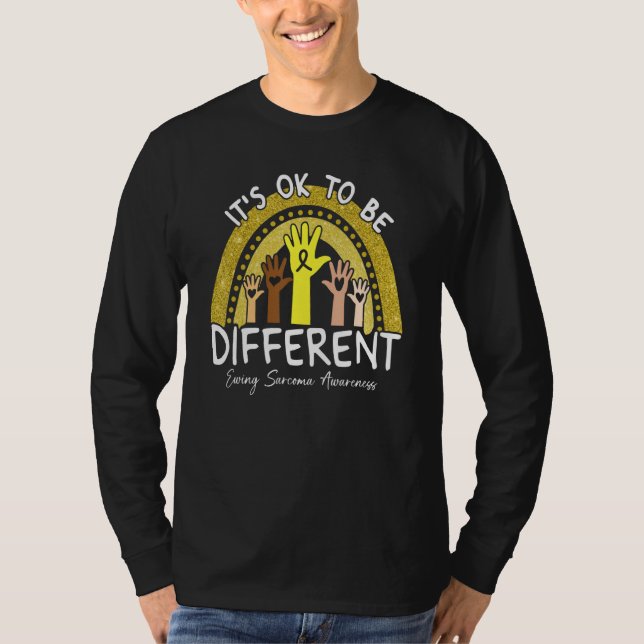 Camiseta Está tudo bem ser diferente, entrelaçando Sarcoma (Frente)